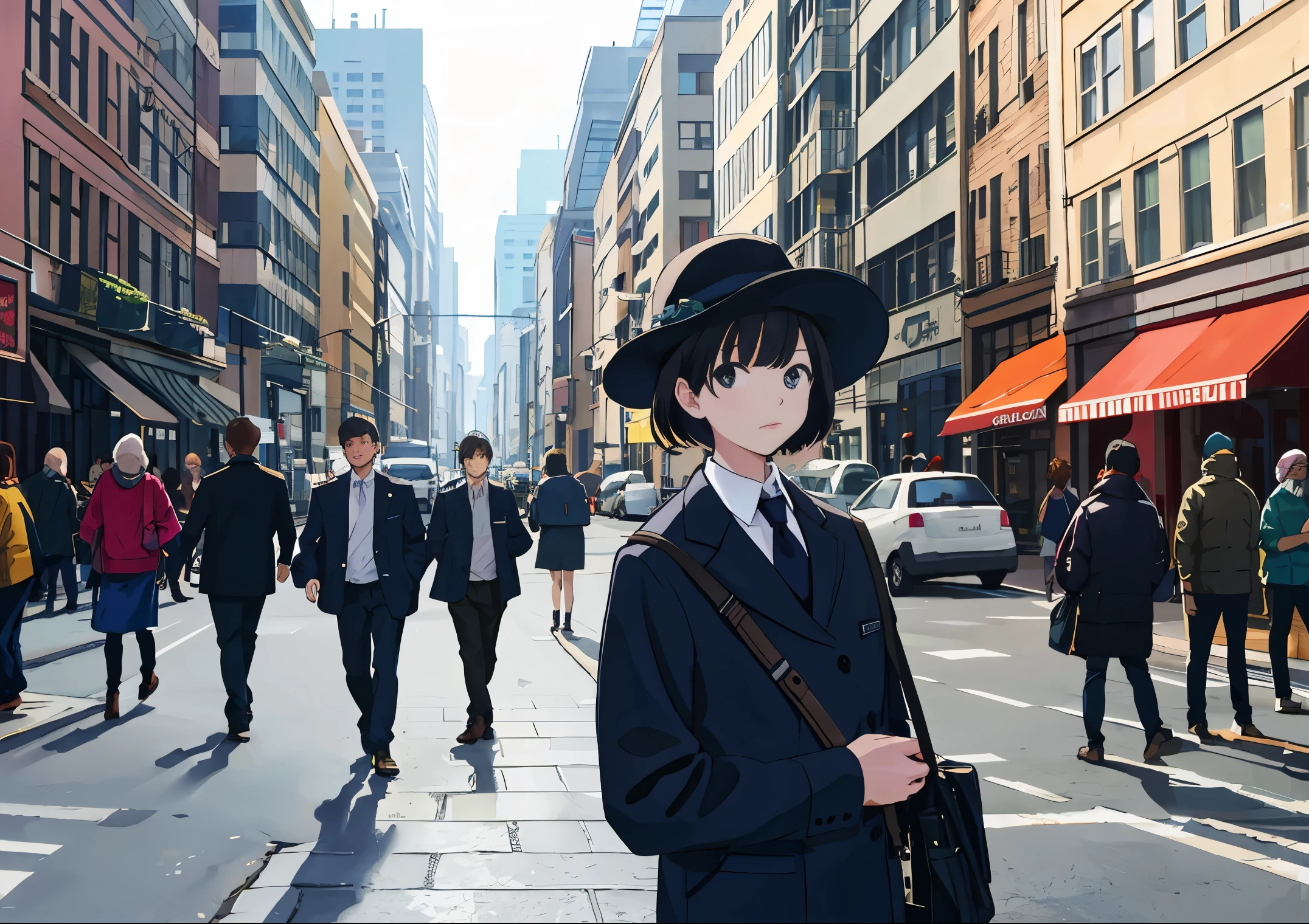 lots of people on the street