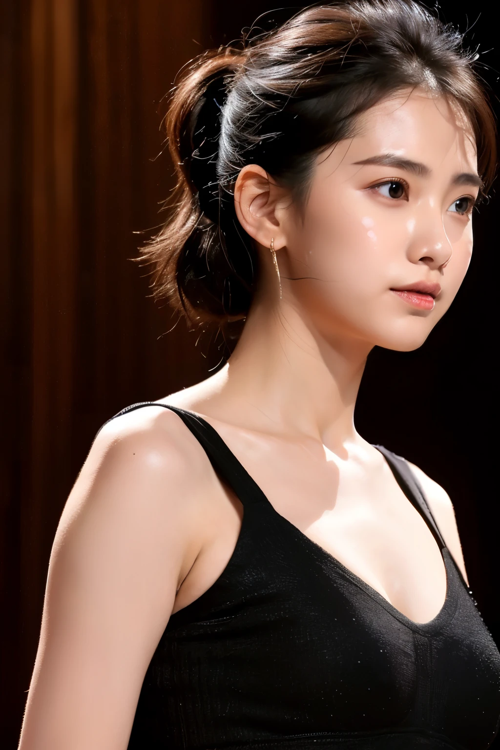 refreshing、sweating、Constriction、A dark-haired、plump、Glossy、youth、tender、balmy、femele