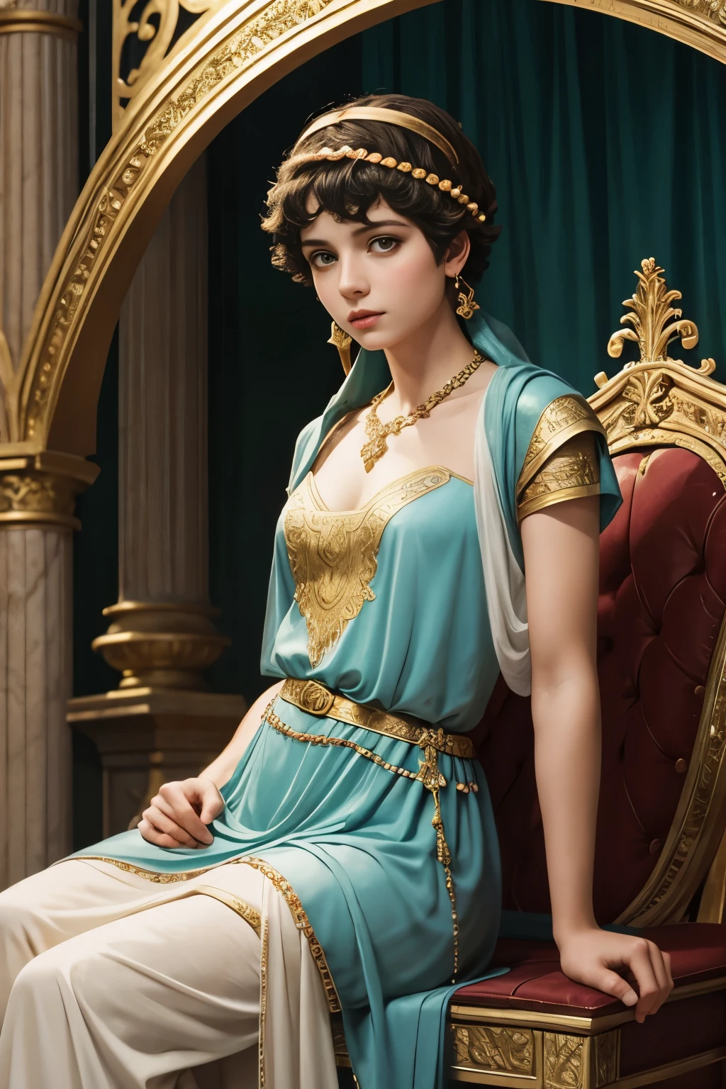 a young elagabalus dressed as a female