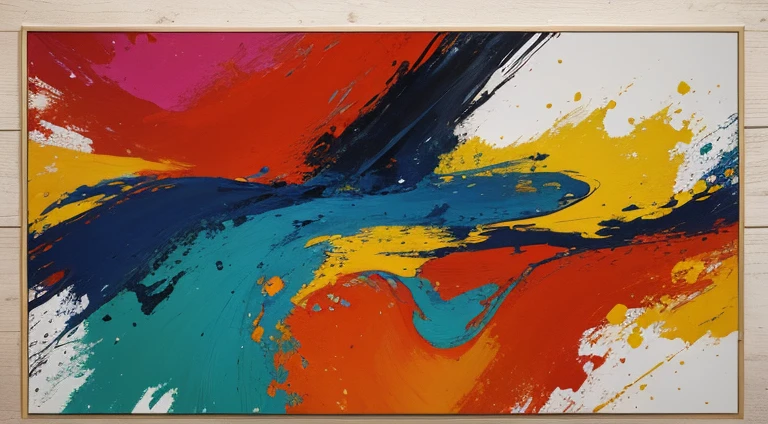 arte abstracto, colores vivos, 16:9,