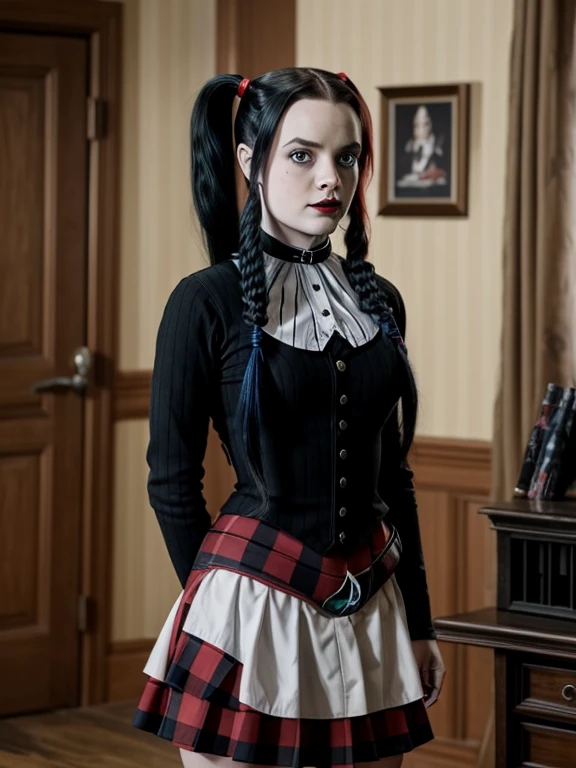 Harley Quinn as Wednesday Addams from the wednesday tv show
