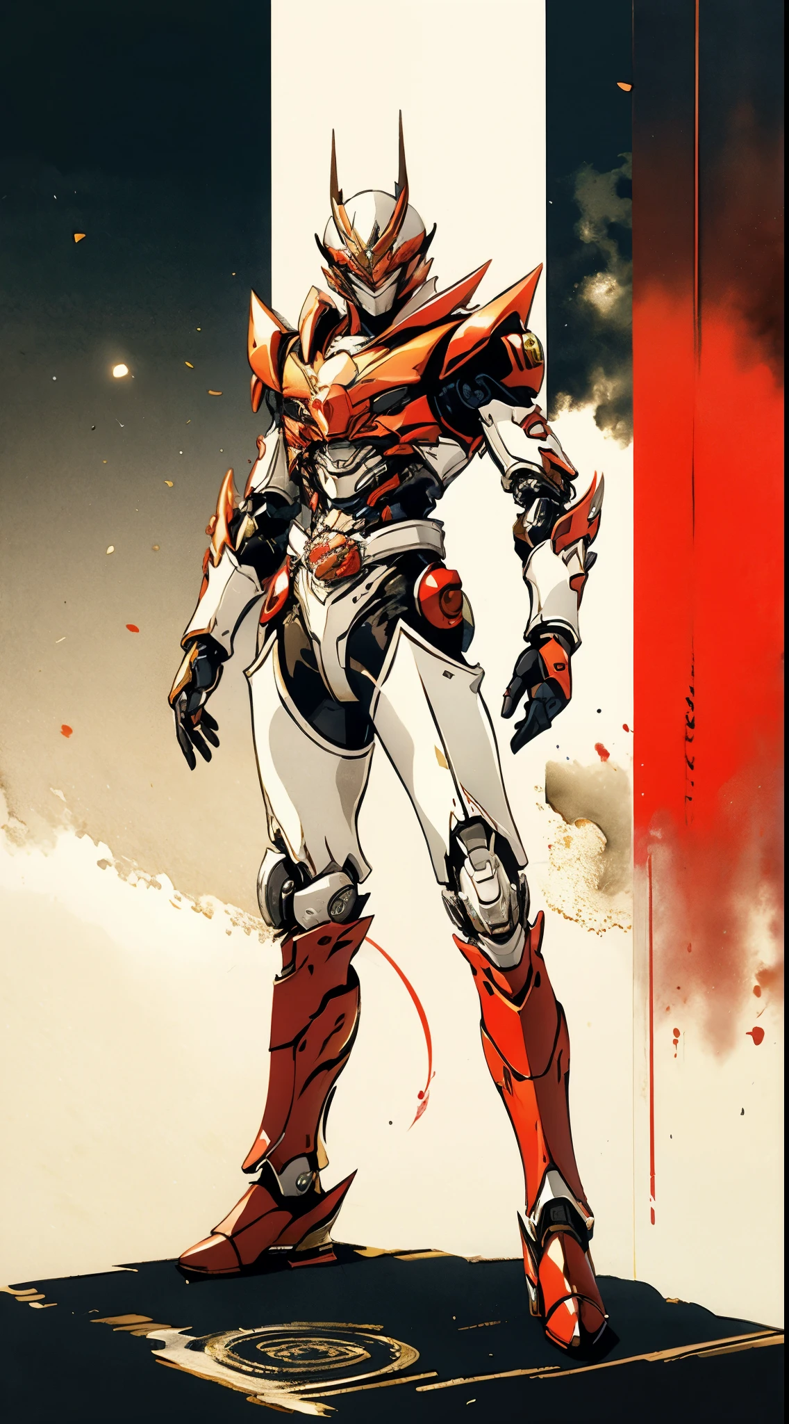 A super a high-tech biotech battle suit, standing on a rooftop, looking over the city, Japanese tokusatsu and American comic style, biometallic texture of the suit, sleek and shiny, dynamic, fast, natural light, cinematic, high quality, high resolution, high detail, sophisticated design, dramatic, high definition, ultra-detailed, ultra-fine painting, extremely delicate, creativity, Natural light, cinematic lighting, best shadow, masterpiece-anatomy-perfect