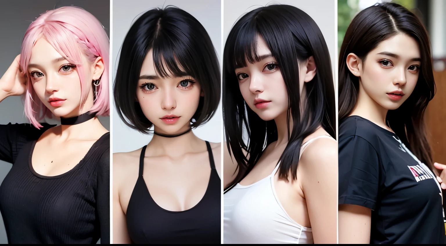 super model、Bob Hair、Otaku Girls、perfect detail