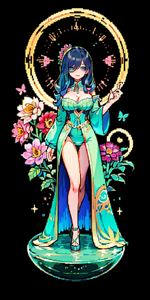 crouching down、puddle、Wet、Opening leg-shaped legs、opens legs、Lace panties(8K、top-quality:1.2)、(masuter piece:1.37)、(a picture、Photorealsitic:1.37)、 full body Esbian, (Perfect body:1.1)、(art nouveau:1.25), Maximalism artstyle,neon theme,suprematism,beautiful detailed flower, beautiful detailed eyes,hyper detailed,flower,hyper quality,,eyes,flower and hair is same color,beautifuly color,face,her hair is becoming flower, flower,hair,flower,butterfly,,1girlkawaii,,high details, high quality,back light,hair and clothes is flower,upper body ,high quality,hair with body ,webbed dress, upper body, flower leg, flower hands,body with flower, flower with clothes , dress with flower, , light particles,black background, Hair with flower,small breast with flower,floating hair with flower,floating1girl,small breast, marbling with hair and clothes, looking at viewer,original,arm down, cutting, black background, flower forground, hair with flower,highres, hair with flower,hair with flower ,hair, wavy hair ,diffusion lighting, abstract,Butterfly with body, flower with hair, her hair is flower,big top sleeves, floating,pupils, [[hair over one eye]],dark