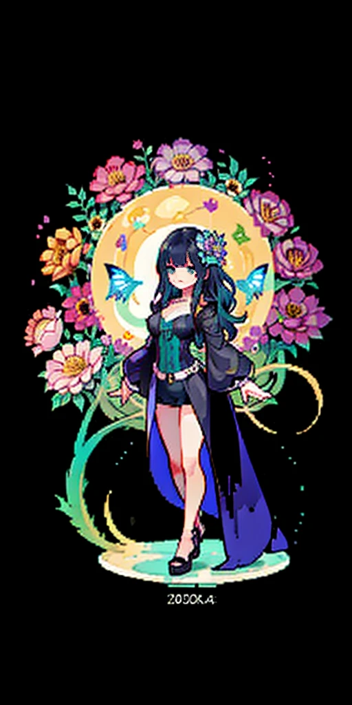 crouching down、puddle、Wet、Opening leg-shaped legs、opens legs、Lace panties(8K、top-quality:1.2)、(masuter piece:1.37)、(a picture、Photorealsitic:1.37)、 full body Esbian, (Perfect body:1.1)、(art nouveau:1.25), Maximalism artstyle,neon theme,suprematism,beautiful detailed flower, beautiful detailed eyes,hyper detailed,flower,hyper quality,,eyes,flower and hair is same color,beautifuly color,face,her hair is becoming flower, flower,hair,flower,butterfly,,1girlkawaii,,high details, high quality,back light,hair and clothes is flower,upper body ,high quality,hair with body ,webbed dress, upper body, flower leg, flower hands,body with flower, flower with clothes , dress with flower, , light particles,black background, Hair with flower,small breast with flower,floating hair with flower,floating1girl,small breast, marbling with hair and clothes, looking at viewer,original,arm down, cutting, black background, flower forground, hair with flower,highres, hair with flower,hair with flower ,hair, wavy hair ,diffusion lighting, abstract,Butterfly with body, flower with hair, her hair is flower,big top sleeves, floating,pupils, [[hair over one eye]],dark