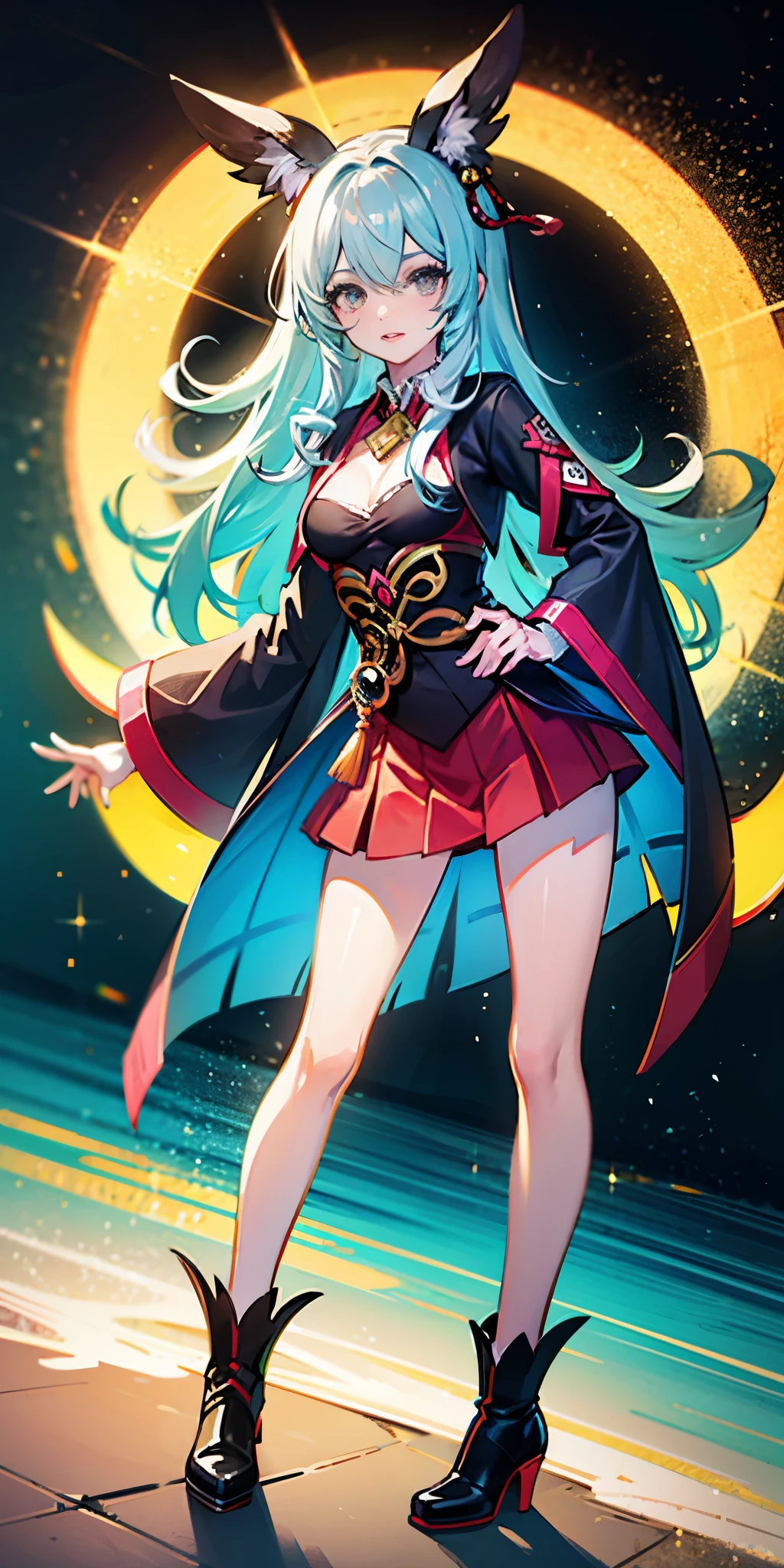 Ganyu(top quality, best quality), pixel, pixel art, 1girl, full body,