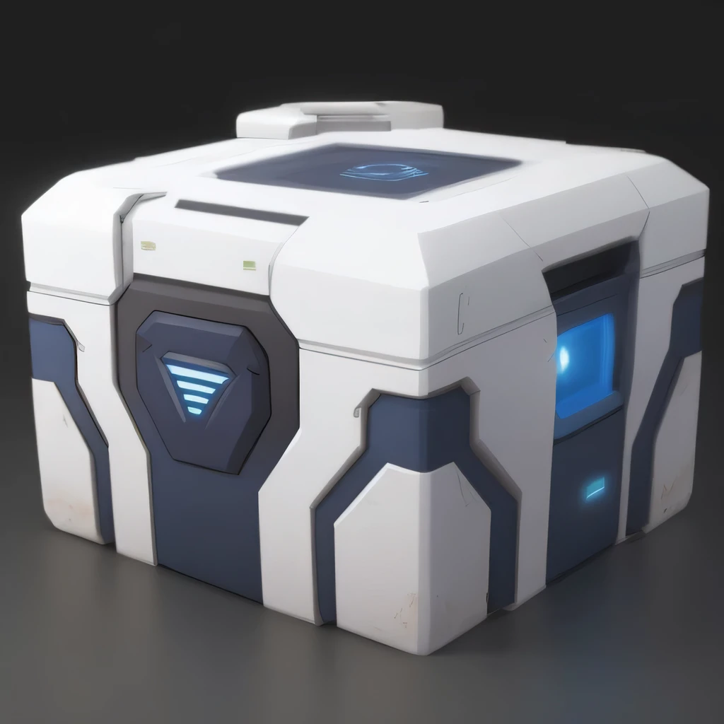 kjbox,box, science fiction,white background