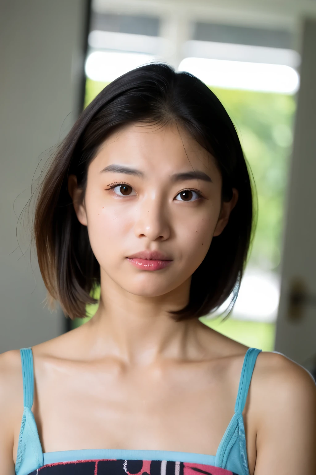 photography of a asian, perfect face, masterpiece, nude photo shoot, teenager
