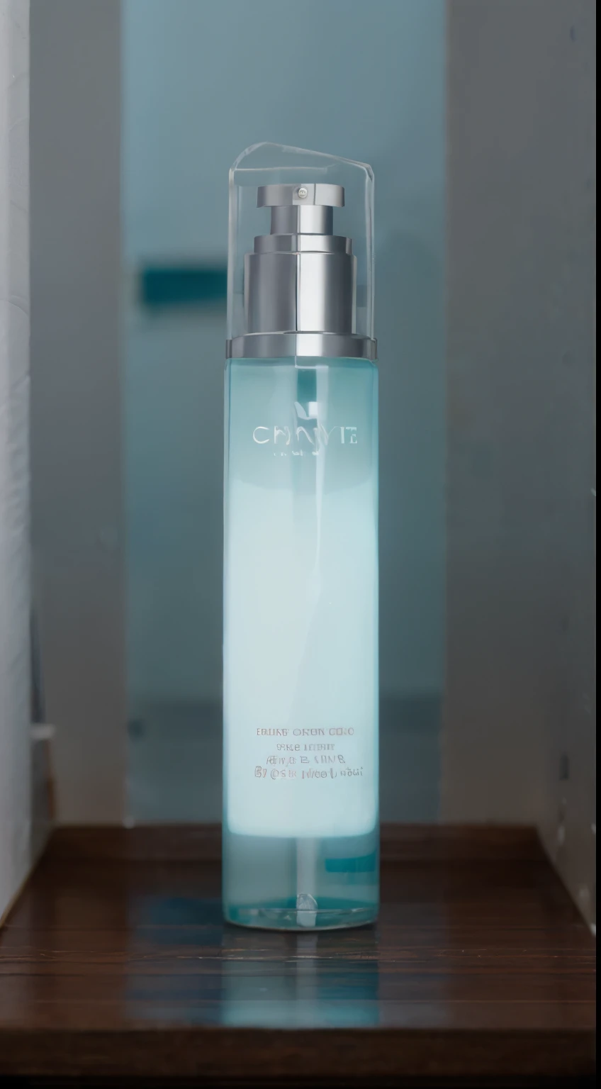 Bottle of skin care products on white background, smooth bioluminescent skin, author：Easy in the crown, by Ren Renfa, su fu, presentable, euro, 800t, 8 0 0 t, drastic, shiny skin”, sha xi, body, Ha 1088, cyan silver red, Hours 1 0 8 0