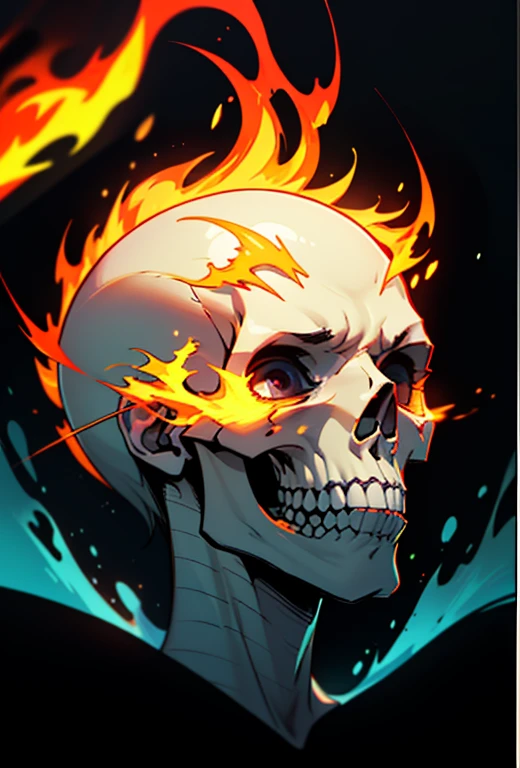 a close up of a skull with flames on it's face, flaming skull, fiery skull contemplating life, skull design for a rock band, flame, flaming grim reaper, heavy metal art style, ghost rider, heavy metal tshirt design, skull like, flames in the background, profile pic, phone wallpaper hd, flame everywhere, fantasy skull, hd phone wallpaper