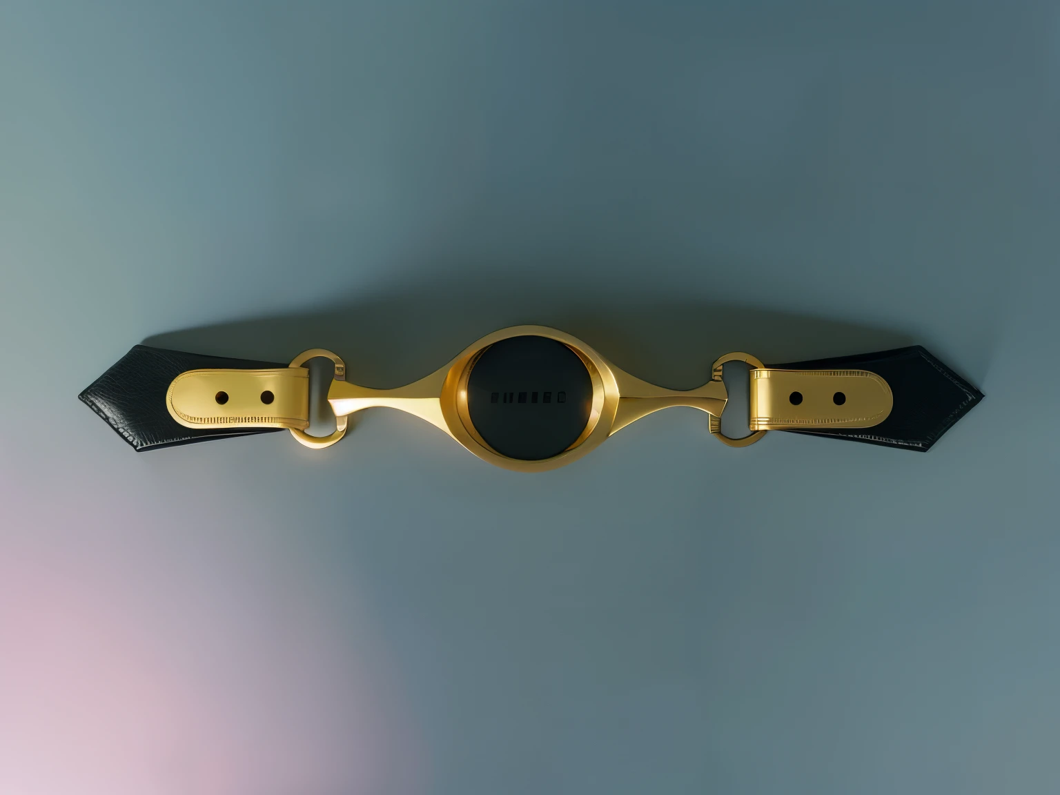 gilded with gold，black leather belt，Picture of scissors with wire, Bottom view a, Bottom view a, Front view, harness, down view, Slave collars,  unit, Top corner view, down view, l- , obi strip, body harness, Front view, shoulder strap, Located in the center of the panel, Symmetry diagram, short muzzle, , conceptual drawing
