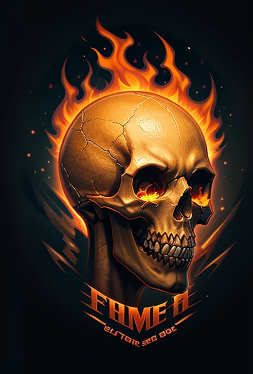a close up of a skull with flames on it's face, flaming skull, fiery skull contemplating life, skull design for a rock band, flame, flaming grim reaper, heavy metal art style, ghost rider, heavy metal tshirt design, skull like, flames in the background, profile pic, phone wallpaper hd, flame everywhere, fantasy skull, hd phone wallpaper