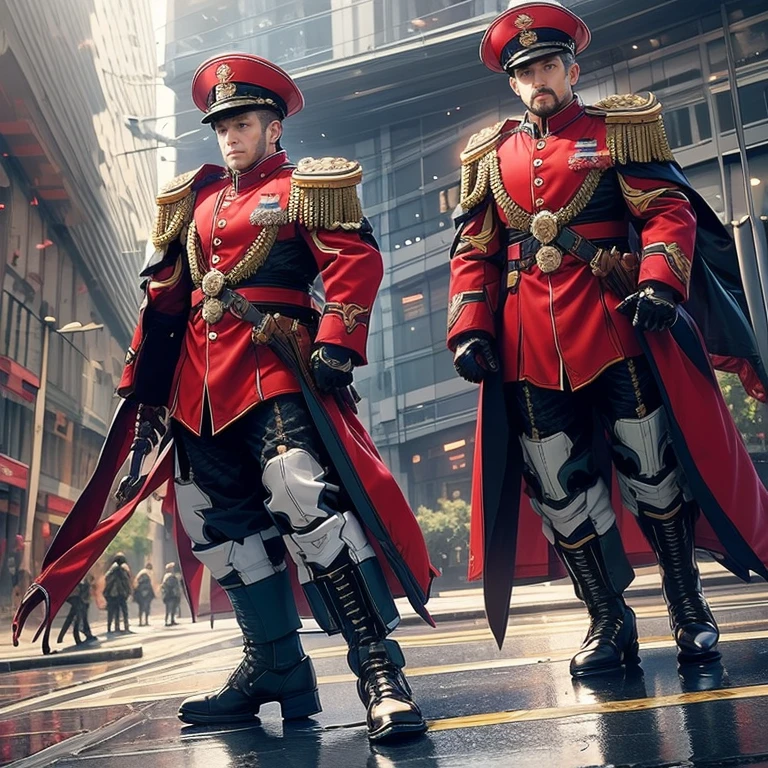 Front military dress military coat male political commissar Soviet style