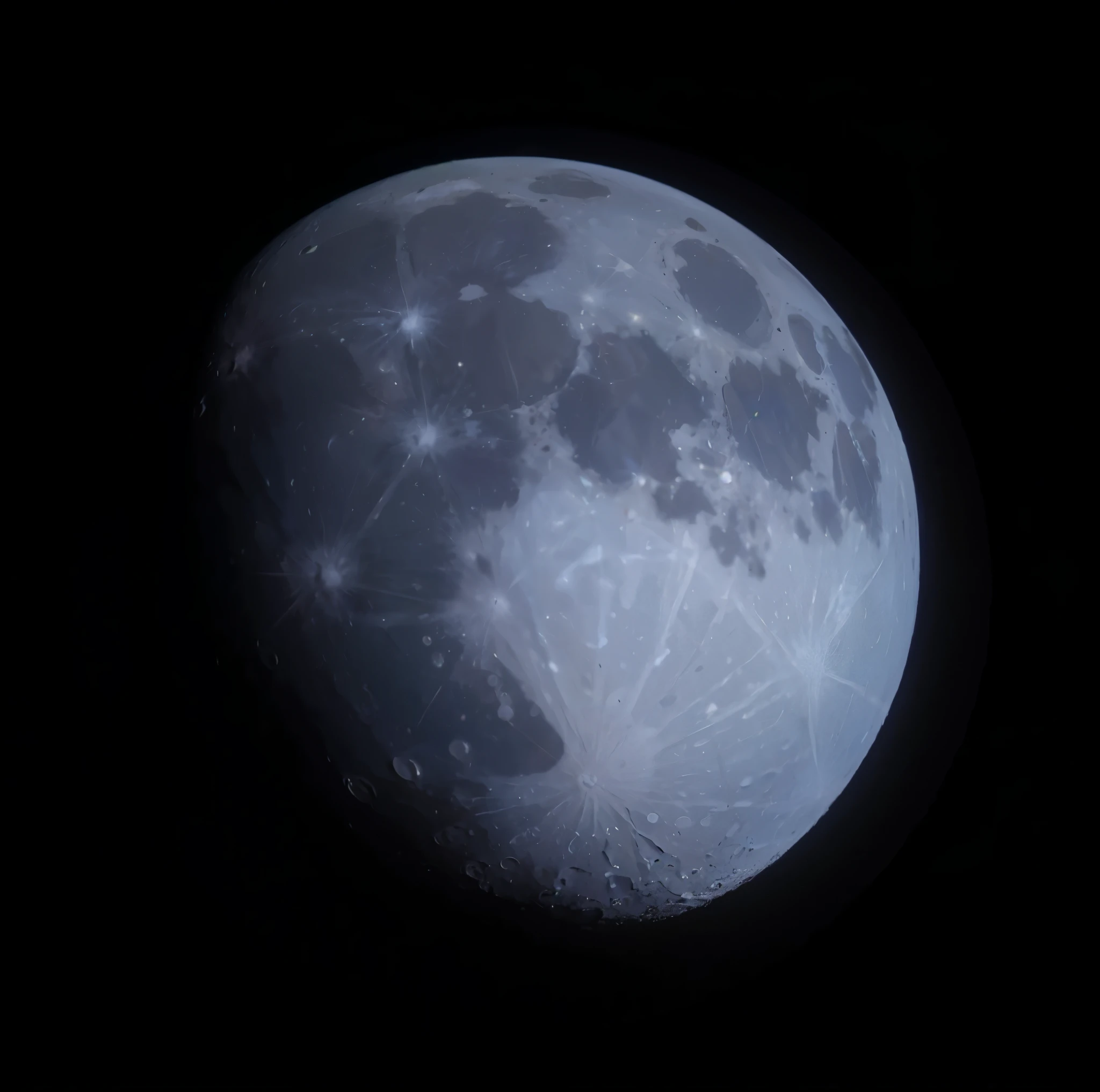 clear moon，Clear craters and maria，Respect scientific facts