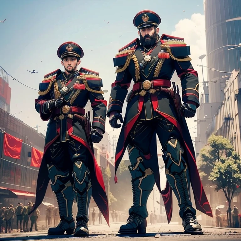 frontage,army suit,Military coat,commissar,Soviet-style,male people,not wearing beard,Chinese
