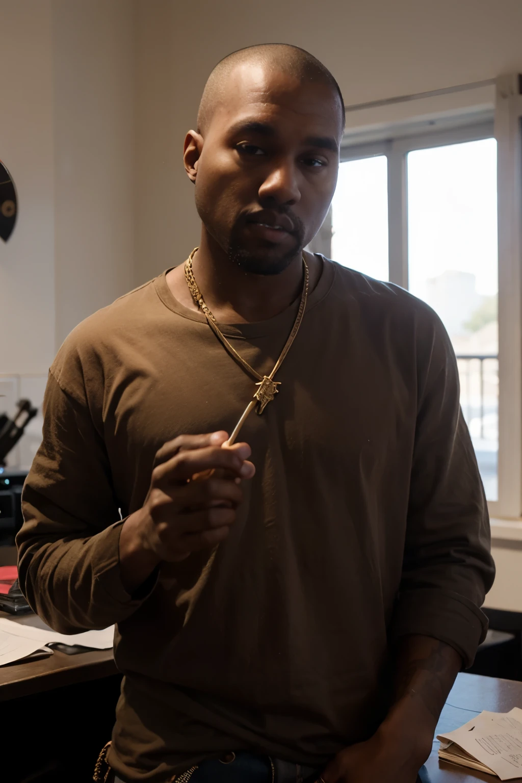 Theo Von, Kanye West, Kratos passing a blunt