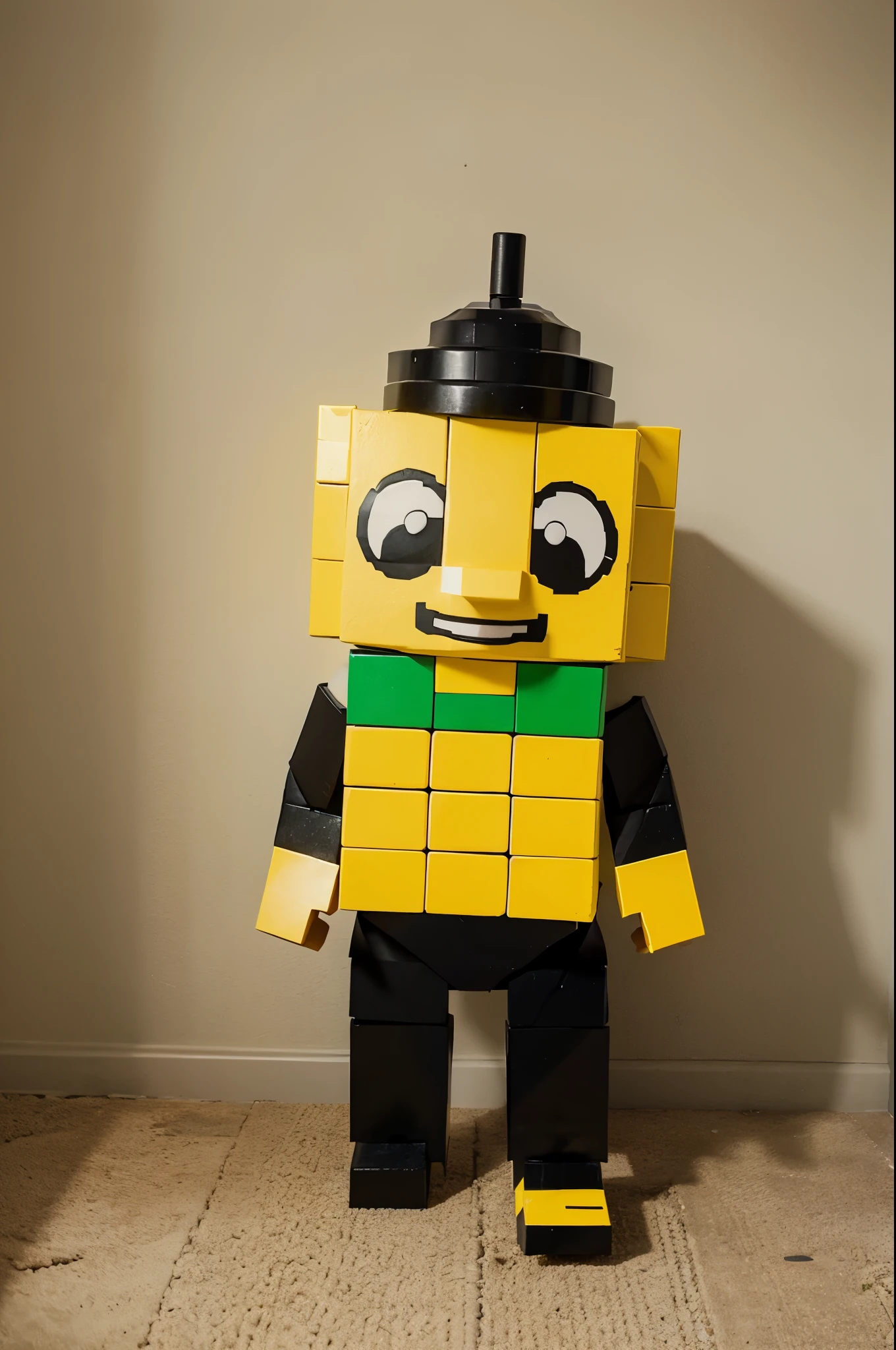 Blocky bee saying sorry to someone named onett and drawn by a human