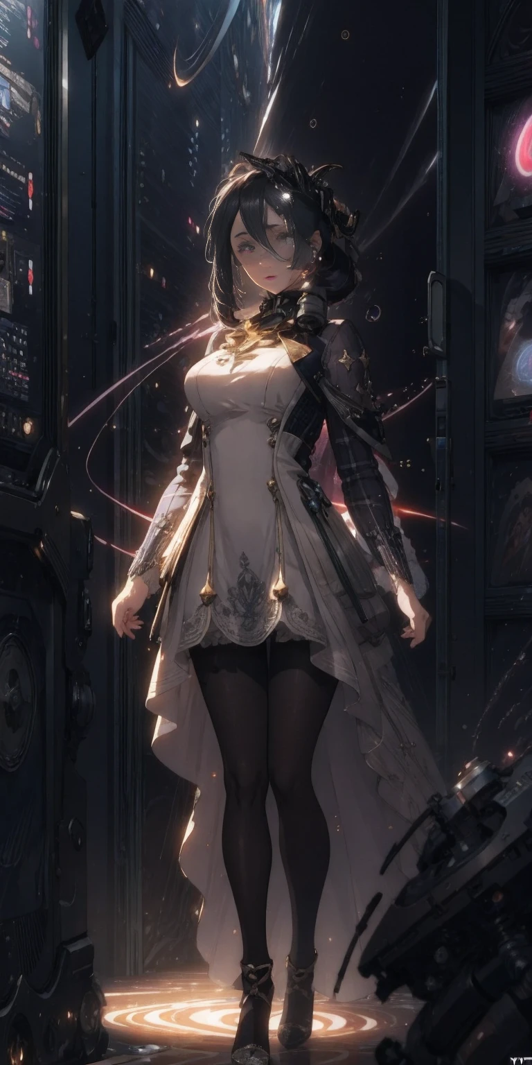 (hyper extreme detailed:1.5), (masterpeace:1.2), (hyper extreme:1.2), (photorealistic:1.2), (CG:1.2), (llustration:1), (novel illustration:1), (game cg:1),(large filesize:1),(decensored:0),(contentious content:1),(nomal anatomy:1), (perfect anatomy:0), (good anatomy:1.0), (perfect body:0), (reproduced face:0),(solo,1girl:1.5),indoors,(pregnant,nomal navel:0),(:0),(cum in :0),(impregnation:0),(ahegao smile:0),(orgasm:0), (nipples,,completely nude,nude:0),(spread legs:0),(standing:1),(sitting:0), Stardust_Trail,purple pantyhose, white dress,