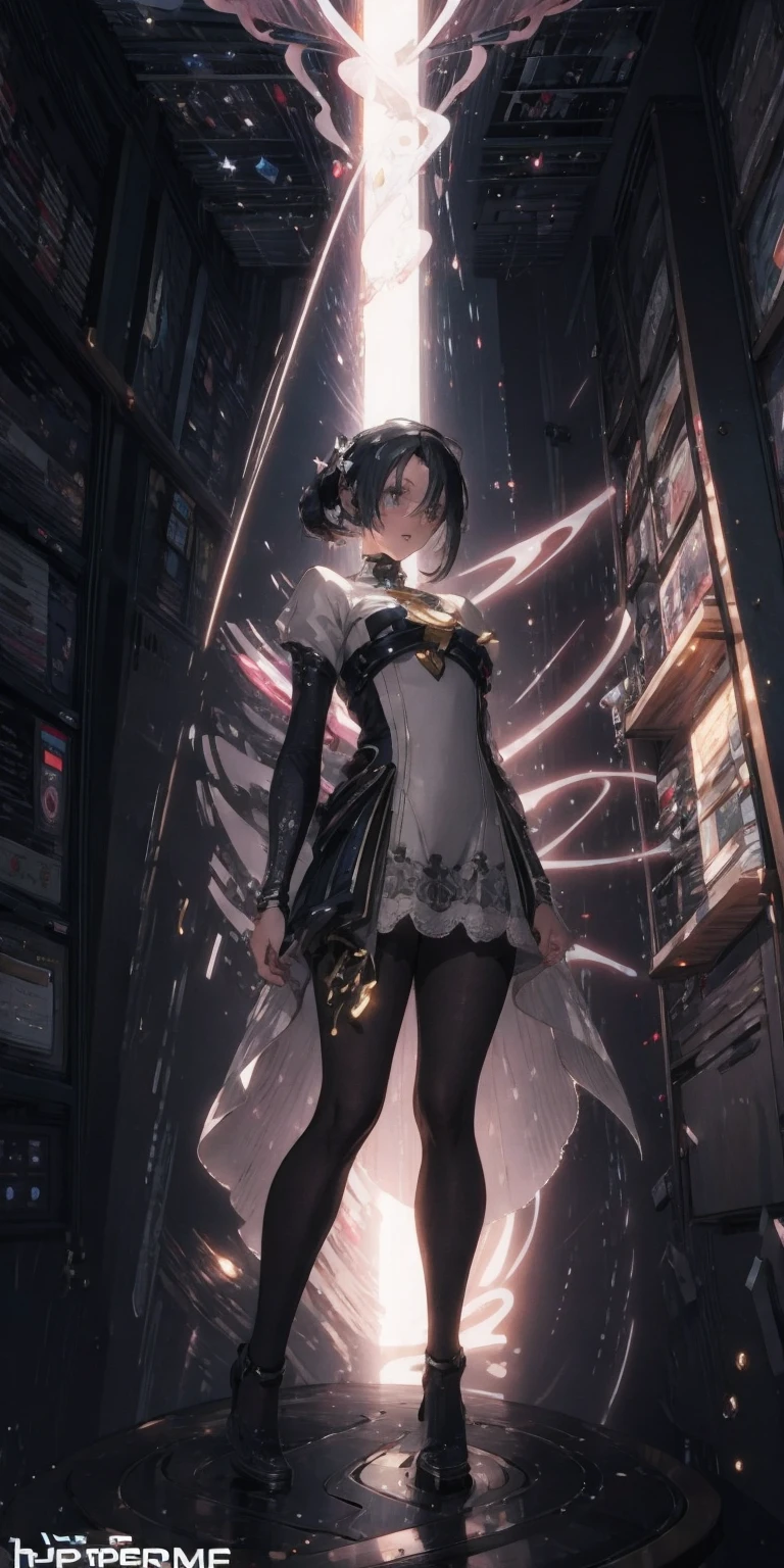 (hyper extreme detailed:1.5), (masterpeace:1.2), (hyper extreme:1.2), (photorealistic:1.2), (CG:1.2), (llustration:1), (novel illustration:1), (game cg:1),(large filesize:1),(decensored:0),(contentious content:1),(nomal anatomy:1), (perfect anatomy:0), (good anatomy:1.0), (perfect body:0), (reproduced face:0),(solo,1girl:1.5),indoors,(pregnant,nomal navel:0),(:0),(cum in :0),(impregnation:0),(ahegao smile:0),(orgasm:0), (nipples,,completely nude,nude:0),(spread legs:0),(standing:1),(sitting:0), Stardust_Trail,purple pantyhose, white dress,