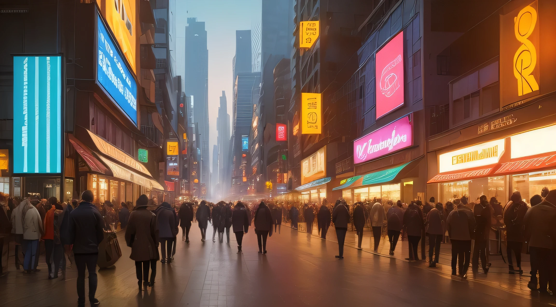 (best quality,4k,8k,highres,masterpiece:1.2),ultra-detailed,(realistic,photorealistic,photo-realistic:1.37),HDR,UHD,studio lighting,ultra-fine painting,sharp focus,physically-based rendering,extreme detail description,professional,vivid colors,bokeh,cyber city,cyberpunk,neon lights,futuristic buildings,drones,flying cars,night view,high-tech cityscape,glowing skyscrapers,advanced technology,sleek and modern architecture,artificial intelligence,cybernetic implants,virtual reality,projections of holograms,aerial perspective,interconnected networks,data streams,hyperconnectivity,systemic integration,information overload,urban chaos,energy beams,zooming lights,laser effects,multicolored LED lights,bustling streets,hustle and bustle,dynamic atmosphere,nightlife,sophisticated fashion,crowded cafes and restaurants,blurred motion,fast-paced life,contrast between shadows and bright lights,dystopian elements,post-industrial aesthetics,gritty textures,tech-savvy population,living in the digital age,advanced communication systems,progressive mindset,asynchronous city rhythm,continuous flow of ideas,constant innovation,unconventional creativity.