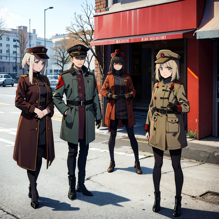 frontage，army suit，Military coat，Soviet-style，commissar，femele，Frost Star