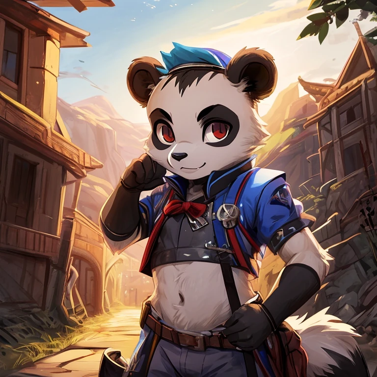 a panda,Detailed character details,contortionist
