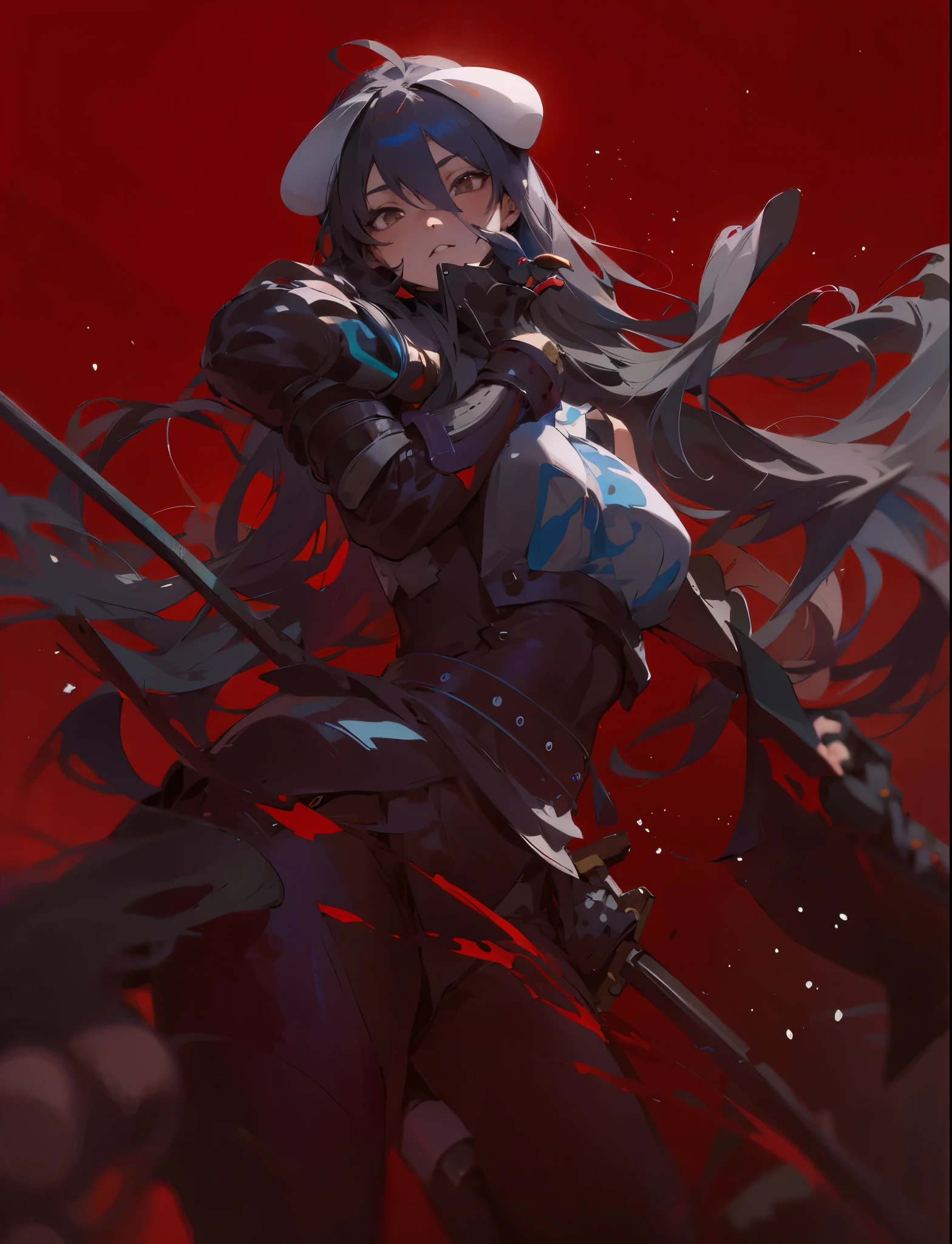 anime girl with long hair holding a sword, zerochan art, badass anime 8 k, best anime 4k konachan wallpaper, cushart krenz, anime art wallpaper 8 k, trending on artstation pixiv, zerochan, by Kamagurka, anime art wallpaper 4k, anime art wallpaper 4 k