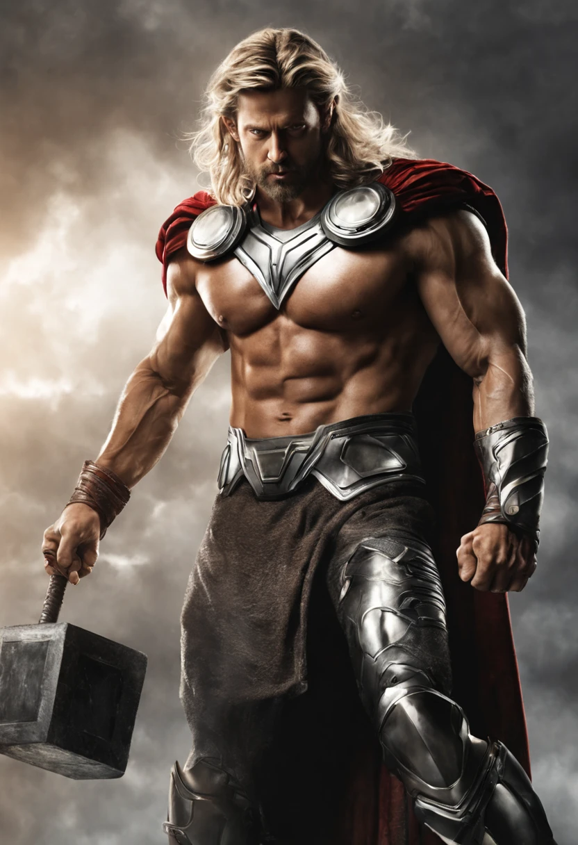 Photo realistic image of Hrithik Roshan as thor