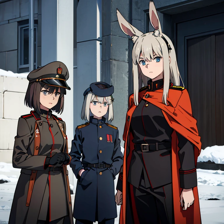 frontage，army suit，Military coat，Soviet-style，commissar，femele，Frost Star，rabbitears