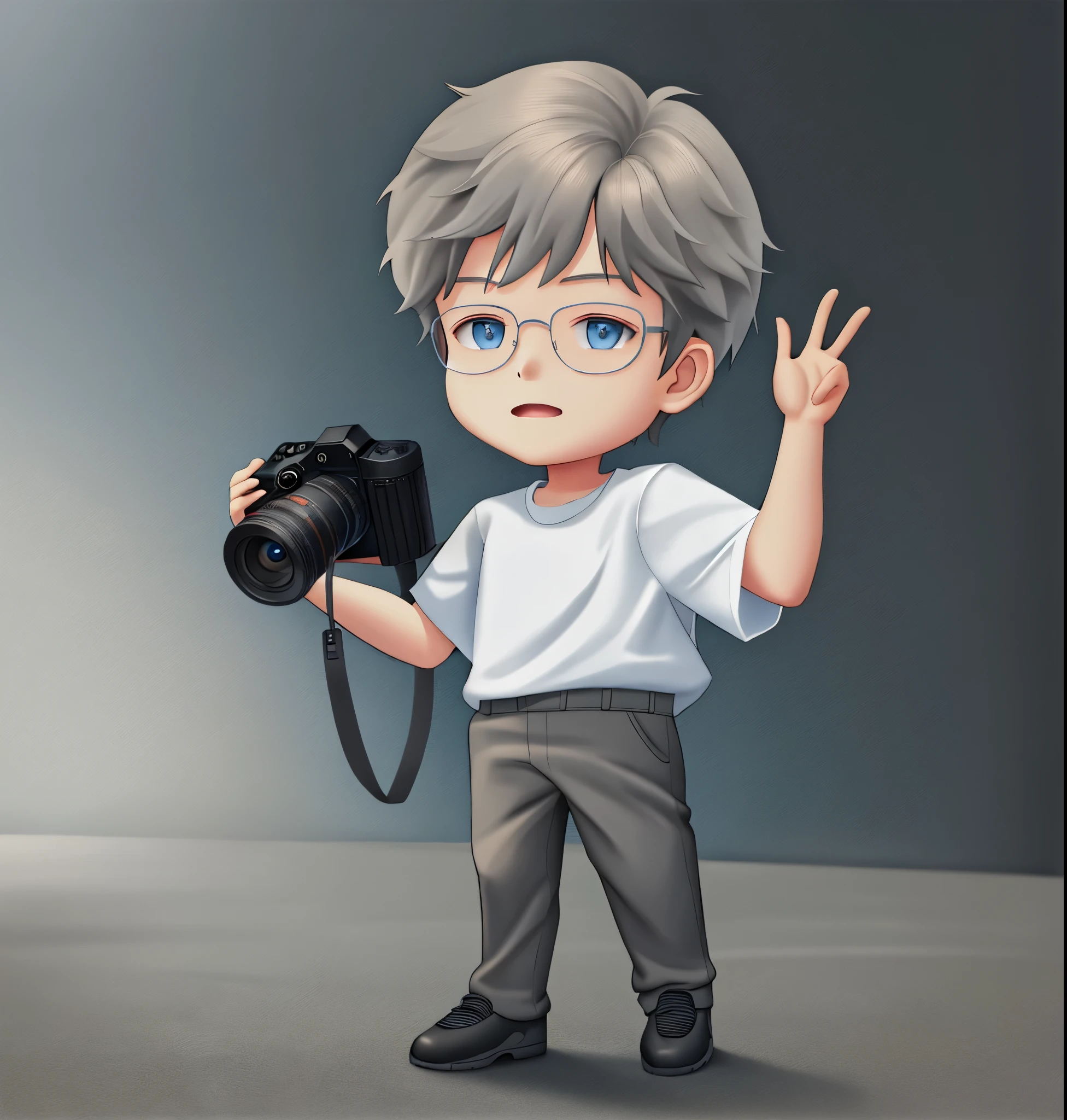best qualtiy,boy holding camera and camera,Background with