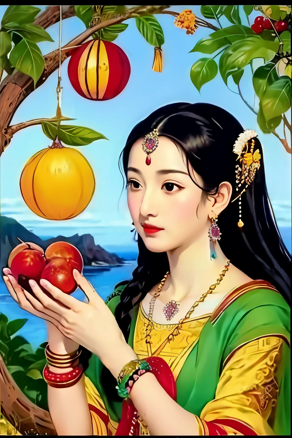 Ancient Goddess Painting The Farthest Land Forbidden Fruit Ugly