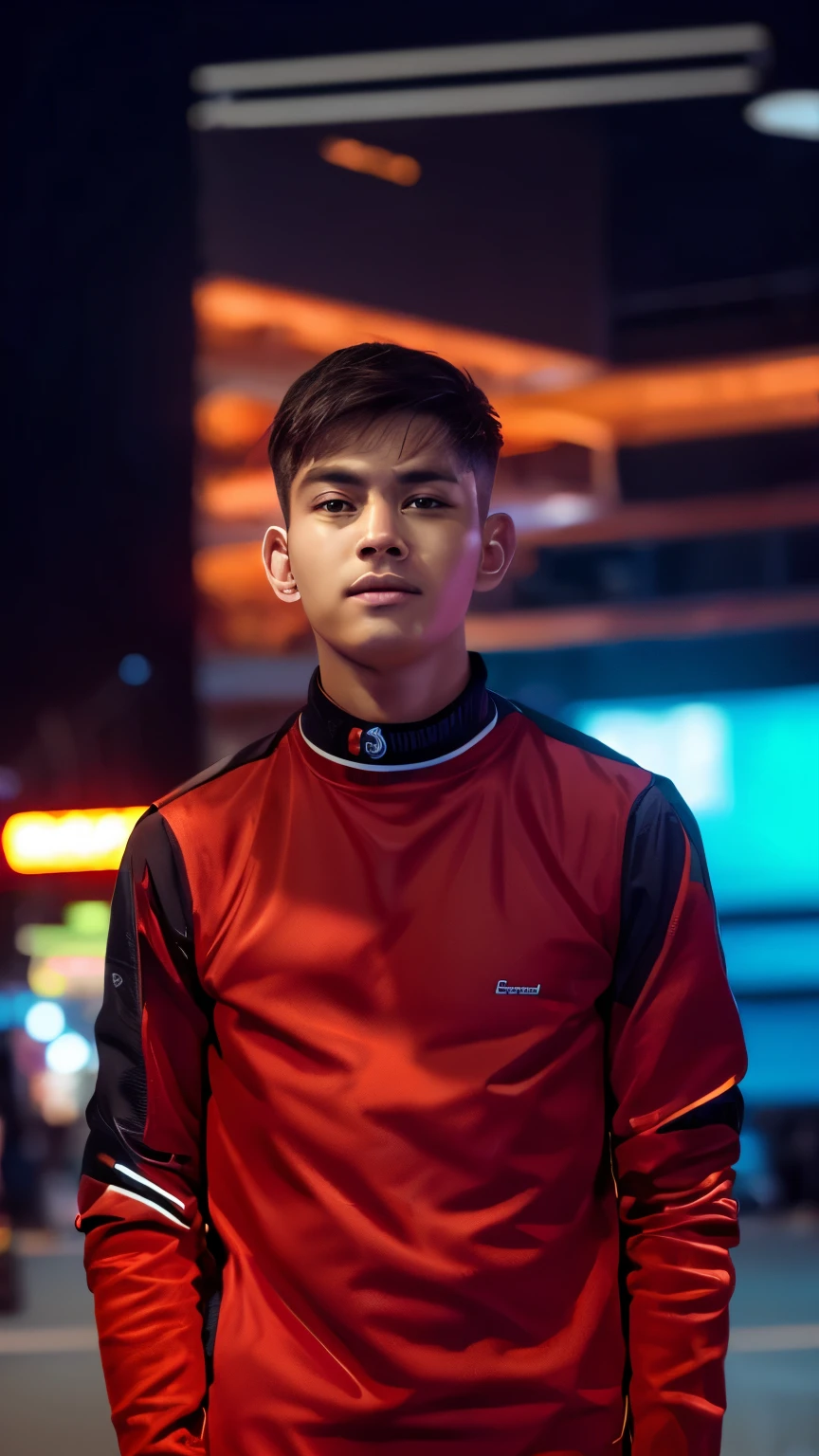 Change background cyberpunk handsome boy realistic face ultra Pro