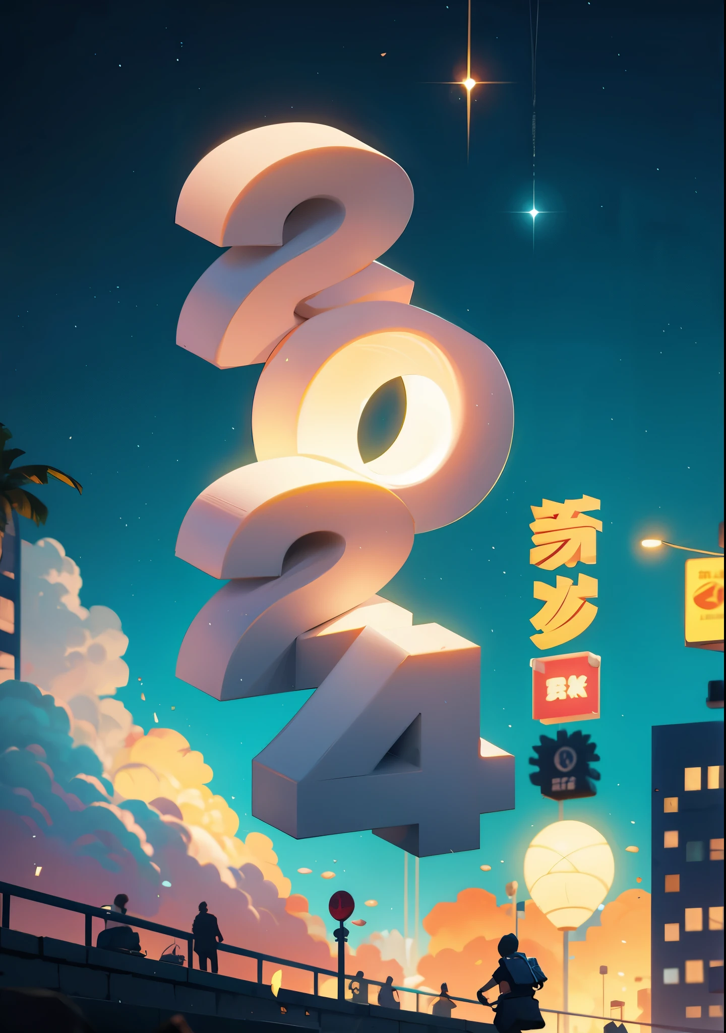 Fireworks crashing over the city, night, city, advertising design, graphic design,sci-fy,tmasterpiece,Best quality at best,ultra - detailed。