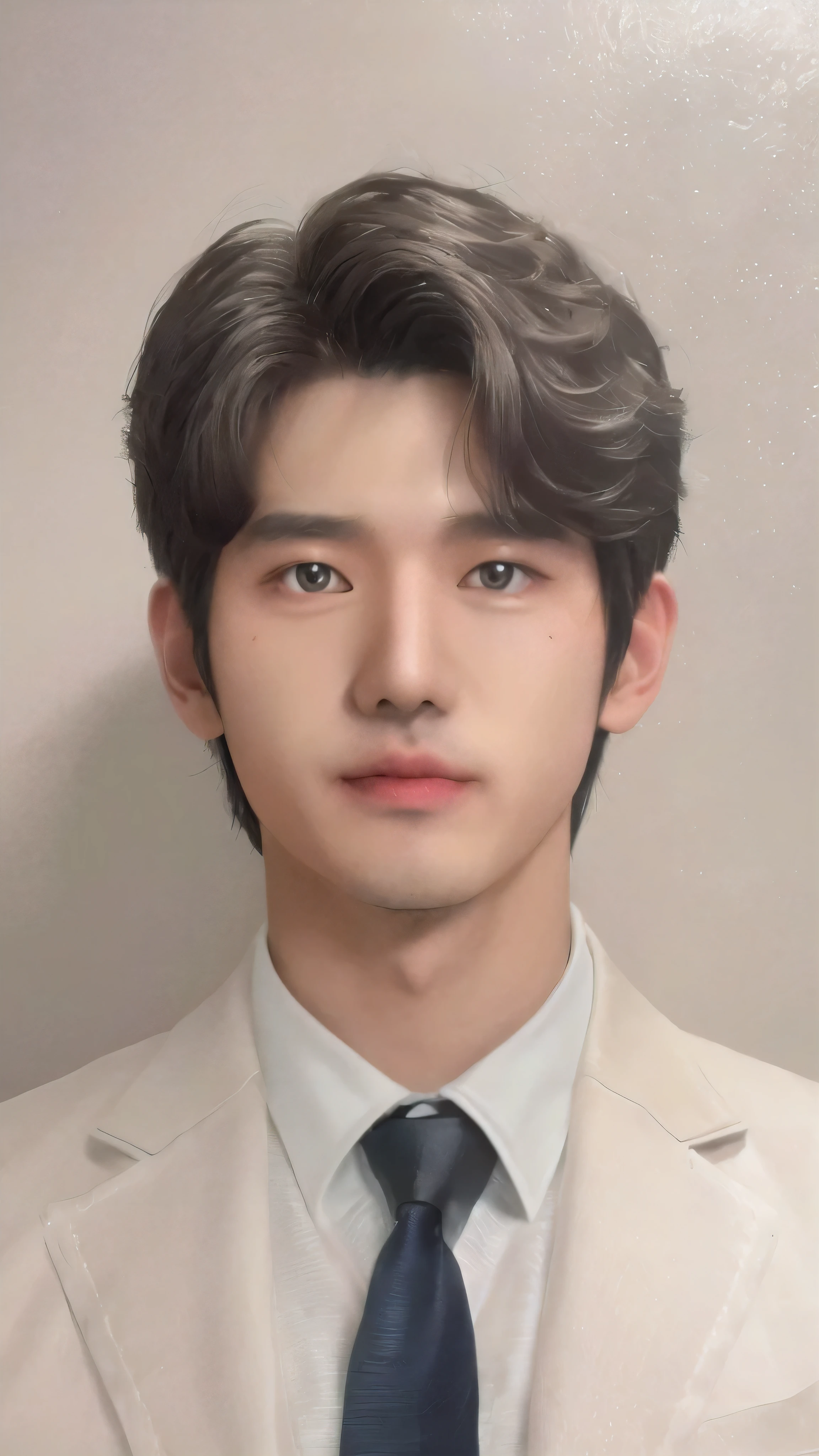 Man in suit and tie posing for photo, inspired by Zhang Han, Cai Xukun's, yangjun chenに触発された, handsome stunning Realistic, portrait of kpop idol, Jinyoung Shin, inspired by Russell Dongjun Lu, kawaii Realistic portrait, Realistic. cheng yi, yangjun chen, inspired by jeonseok lee, photoRealistic!!!!!!! Art styles