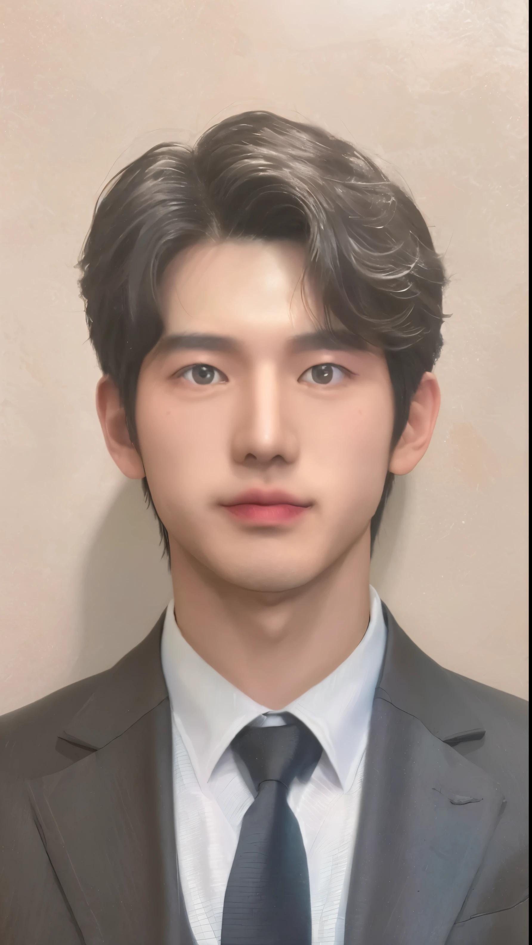 Man in suit and tie posing for photo, inspired by Zhang Han, Cai Xukun's, yangjun chenに触発された, handsome stunning Realistic, portrait of kpop idol, Jinyoung Shin, inspired by Russell Dongjun Lu, kawaii Realistic portrait, Realistic. cheng yi, yangjun chen, inspired by jeonseok lee, photoRealistic!!!!!!! Art styles