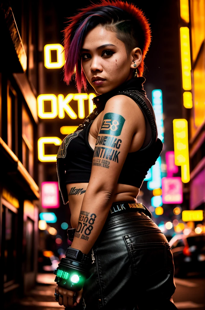 cyberpunk punk magazine covers,cyberpunk punk girl,Rainbow Color