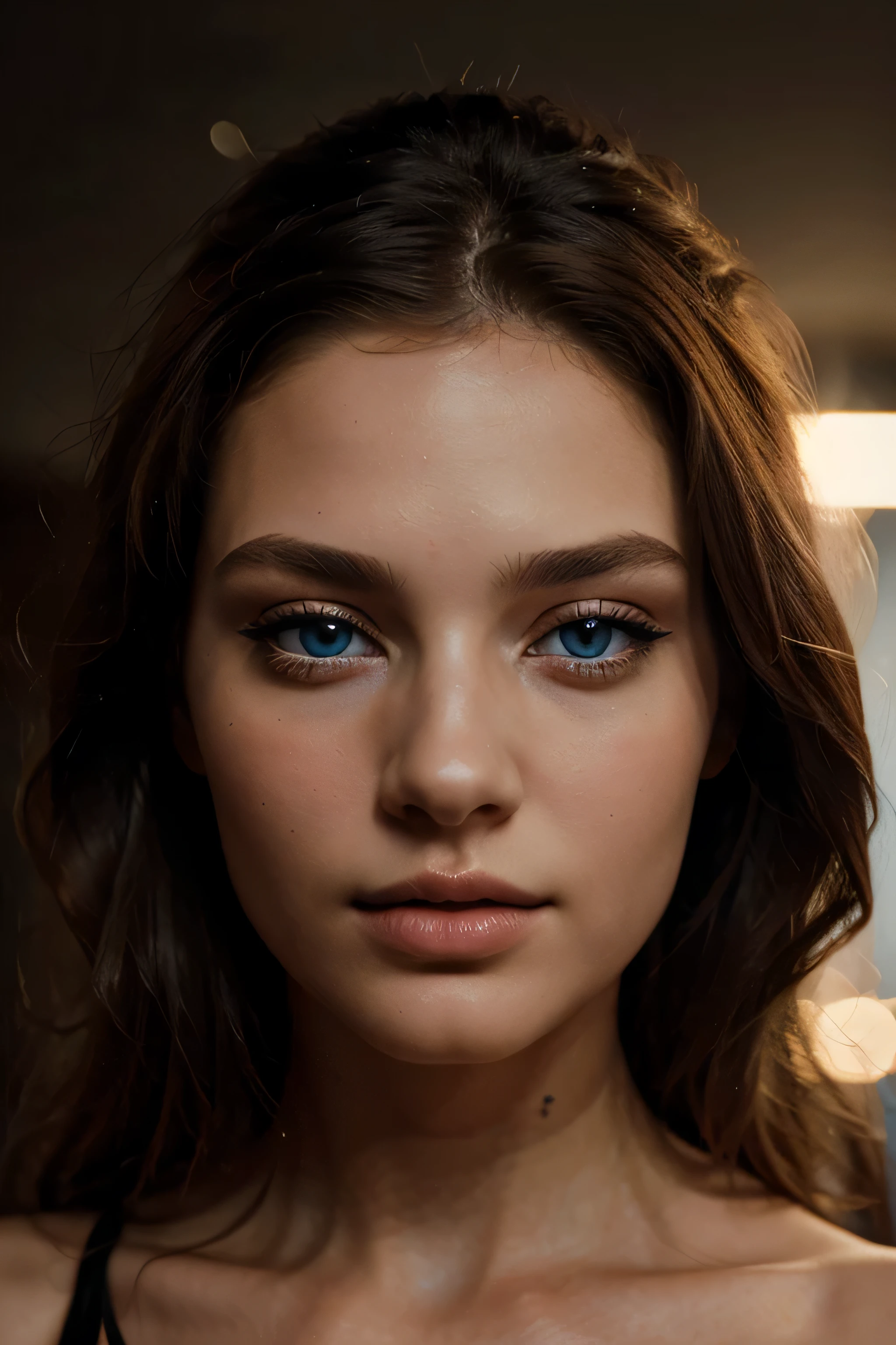 beautiful, face, woman, model, blue eyes, close up, dramatic, rembrandt, lighting, full lips, model , vogue, lighting, fashion