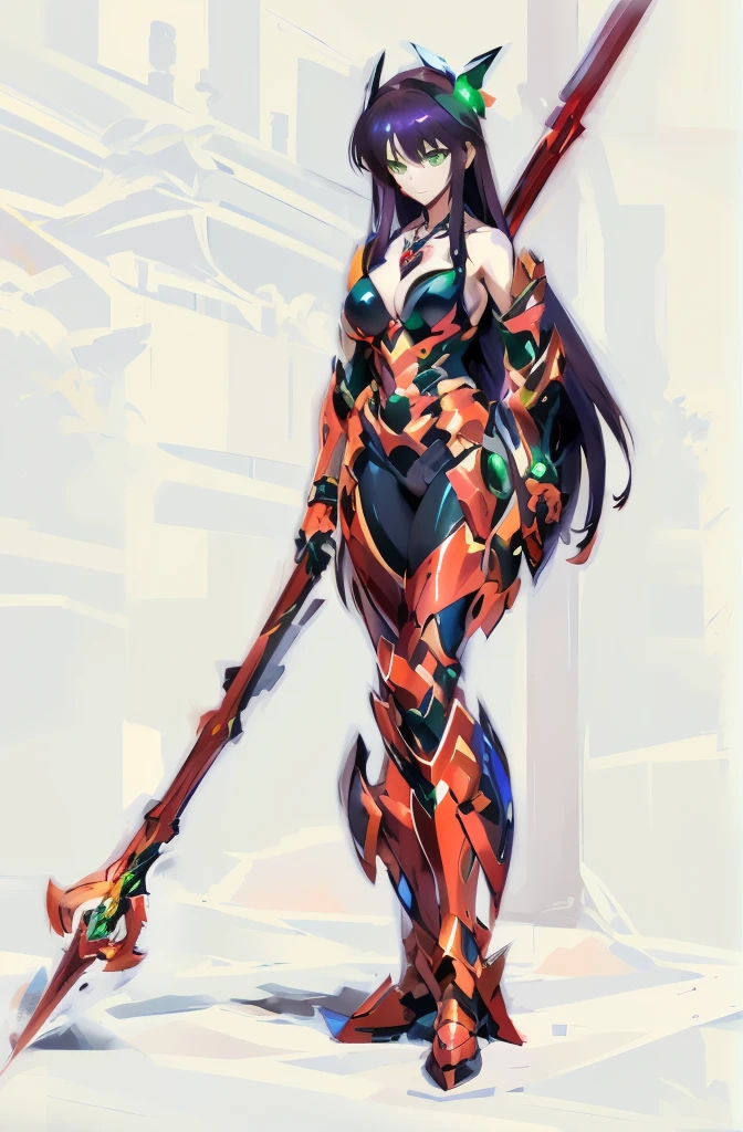 , beautiful full-body concept art,(((Symphogearシステム))),(((戦姫絶唱Symphogear))),錫杖に似た槍を持つWar Maiden,Female Warrior,War Maiden,Girl in Mecha Cyber Armor,scarlet armor,armor girl, 女性アクションan anime girl, Portrait of a female anime hero, Girl in Mecha Cyber Armor,Arafed image of a woman wearing spear and armor, dark sorceress full view, armor girl, wearing witchblade armor, anime figure, black and red armor, in monster hunter armor, lady in red armor, biomechanical oppai, bikini armor female knight, anime figurine,A woman wearing two-tone body armor of red and black,anime goddess,A girl wearing vermilion armor all over her body,Anime character wearing red と黒 cyber armor holding a red and yellow long spear,ironman suit, Anime Manga Robot!! Anime Girl, lady in Red armor, red demon armor, Red armor, lava and fire goddess,Symphogear,Body Armor,未来的な衣装のan anime girl,((masterpiece))、(ighly detailedなCGユニティ8k壁紙)、top-quality、illustratio、beatiful detailed eyeeautiful detailed hair、very_long_hair、1girl in、cosmos、独奏,vermilion_armor,cleavage of the breast,Sexy armor,mecha musume、Mechanical parts,masterpiece、top-quality、ultra-detailliert、ighly detailedなillustratio、ighly detailed、intricate-detail、hight resolution、超intricate-detail、ighly detailedな8K CG壁紙,head gear,starrysky,Rin々Facial expressions,Rinとした顔,serious facial expression,beautiful anime high school girl, anime moe art style, 超Realistic Girls高生, Seductive Anime Girl, an anime girl, Realistic Girls, 魅力的なan anime girl, 超Realistic Girls高生, Anime Girl,8K UHD, hight resolution,Very detailed CG, High quality shadows, Detail Beautiful delicate face, ディテール美しいDelicat eyes,BREAK(ighly detailedな8k壁紙),(Highly detailed CG 8K wallpaper),Makima (chain saw man),Sukasaha (Fate/grand order),Shimohira Reihua ,Hi-Res,very繊細で美しいCGillustratio,top-quality,Realistic skin feeling,Realistic fabric,Realistic texture,beautiful thigh,toned legs,Footboard beauty,big breasts thin waist,(((masutepiece))), (((Best Quality))),8K,32K,masterpiece,beautiful alluring anime woman,ultra-definition,ultra-detailliert,hight resolution,超Realistic Girls高生,masuter piece, Best Quality, High quality, High Definition, high quality texture, high quality shadow, high detailing,finely detail,1girl in in,High school students,独奏で,Soio,Only one person,Alone,One Person,taki,Mature atmosphere,neat and long legs.beautiful thigh,toned legs,Footboard beauty,8 Head Body,身long:171cm,Mature girls,Reddish-purple hair,Reddish-purple hair,Purple hair,cassis colored hair,silky and smooth hair,Colorful hair,Straight hair,beautiful hairl,彼女は首にNecklace身に着けています,Necklace,bead necklace,magatama accessories,A slight smil,Colorful eyes,green colored eyes,Jade-colored eyes,beautidful eyes,Bright eye,Delicat eyes,Eyes Like Gems,Jade Eyes,Hanging eyes,(Green eyes:1.5),cowboy shot,Symphogear,Cyberpunk city background,anime mech armor,科幻小说, {センキゼッショウSymphogear:1.15},Anime Mecha Aesthetics,is standing,character designs,plugsuit,Precision painting,(((Detailed details))),(((The artwork))),mecha asthetic, cool mecha style, detailed anime art
