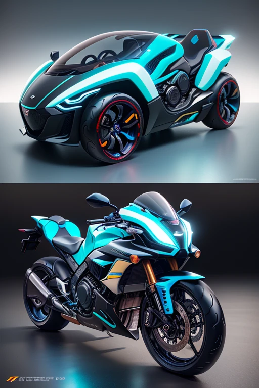 a close up of a futuristic car with a blue light on the front, cycle render, futuristic motorcycle, motorcycle concept art, futuristic suzuki, colors of tron legacy, neon glow concept art, tron, airbrush render, concept render, 3 d render n - 9, rendered in keyshot, 2 d render, cycles4d render, vehicle concept photo!!, hd render