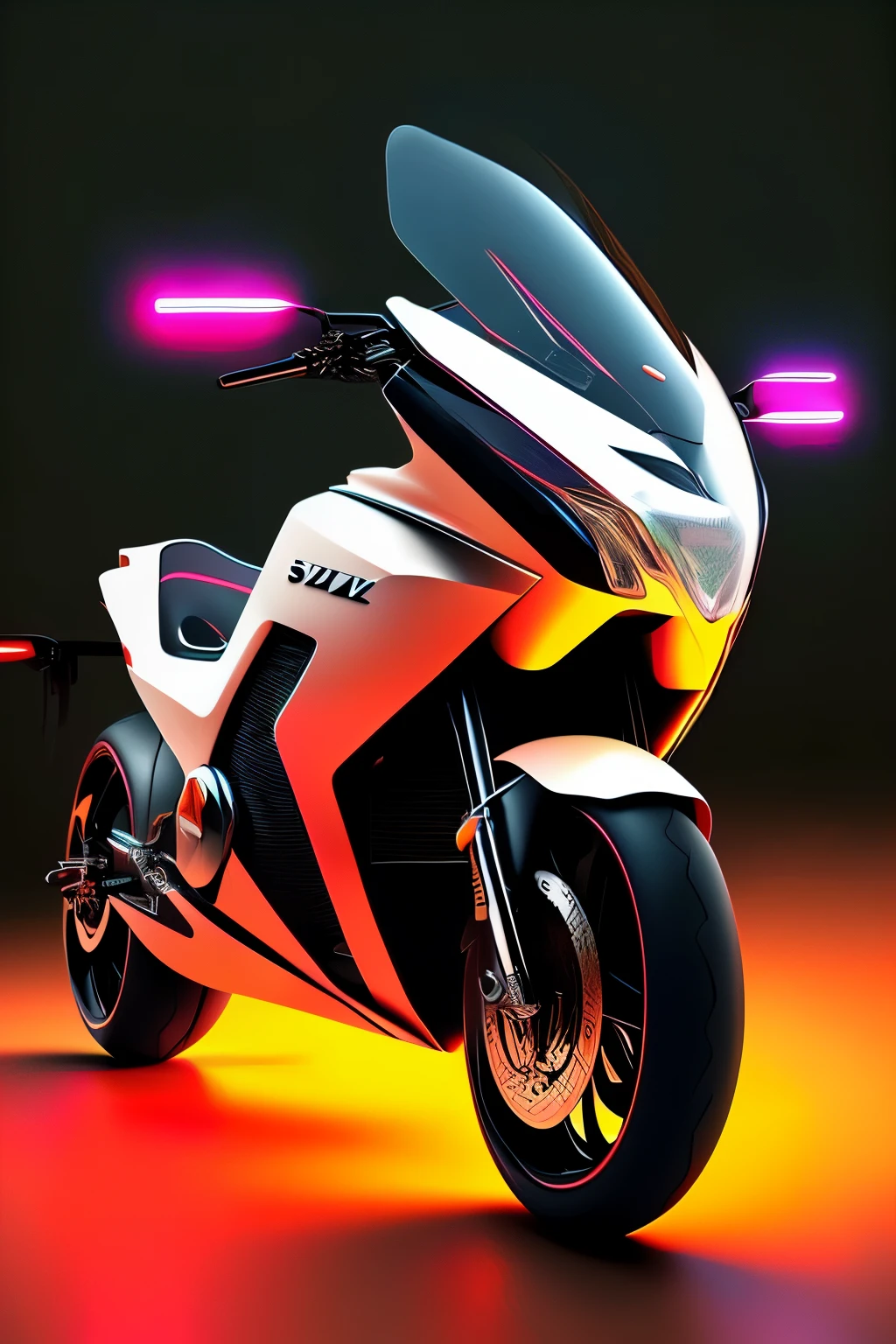 a close up of a futuristic car with a blue light on the front, cycle render, futuristic motorcycle, motorcycle concept art, futuristic suzuki, colors of tron legacy, neon glow concept art, tron, airbrush render, concept render, 3 d render n - 9, rendered in keyshot, 2 d render, cycles4d render, vehicle concept photo!!, hd render
