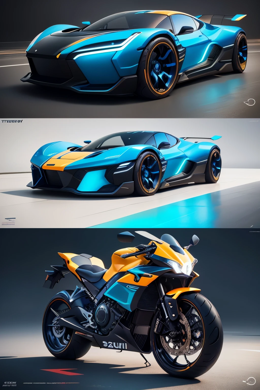 a close up of a futuristic car with a blue light on the front, cycle render, futuristic motorcycle, motorcycle concept art, futuristic suzuki, colors of tron legacy, neon glow concept art, tron, airbrush render, concept render, 3 d render n - 9, rendered in keyshot, 2 d render, cycles4d render, vehicle concept photo!!, hd render