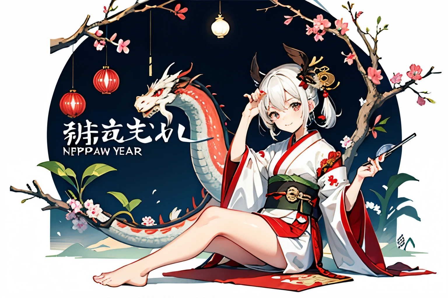 Cute Onnanoko、New Year、Year of the dragon