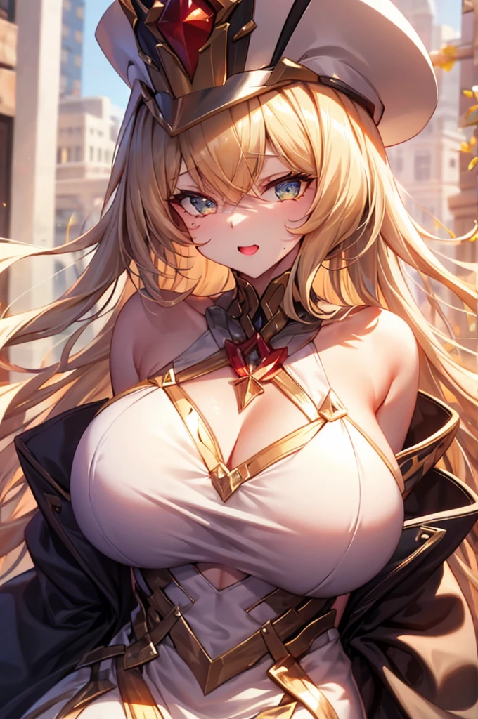 tmasterpiece, Best quality at best, finely detailled, A high resolution, Extremely refined and beautiful,1womanl,nsfw,slenderlegs, looking at viewert, face to the viewer, Golden hair, white backgrounid, 独奏,(full bodyesbian:2),A mother,Big breasts wife,wheezing,steamy,perspiring,Be red in the face,liveroom,Complicated details,Intricate patterns,