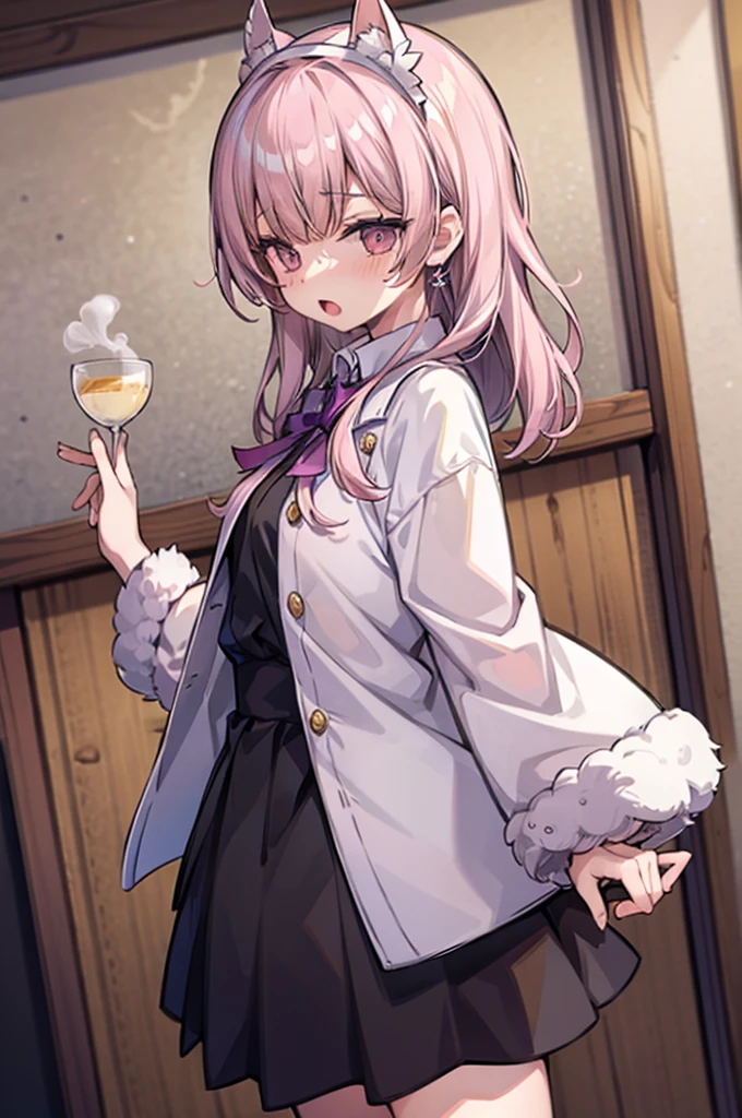 Perfect human body、1 boy,1 girl、A couple、heterosexuality、 NSFW, ((actual, Bedrooms)), (very highly detailed background), (((vestments))), Oversized white T-shirt、mini-skirts、鎖骨,Oversized chest, Convex milk,((woman with fever)), ((perspiring,steamy,Upper grades))), 、mini-skirts、((The expression of coloce flushed), Macho man standing next to girl、looking at viewert,