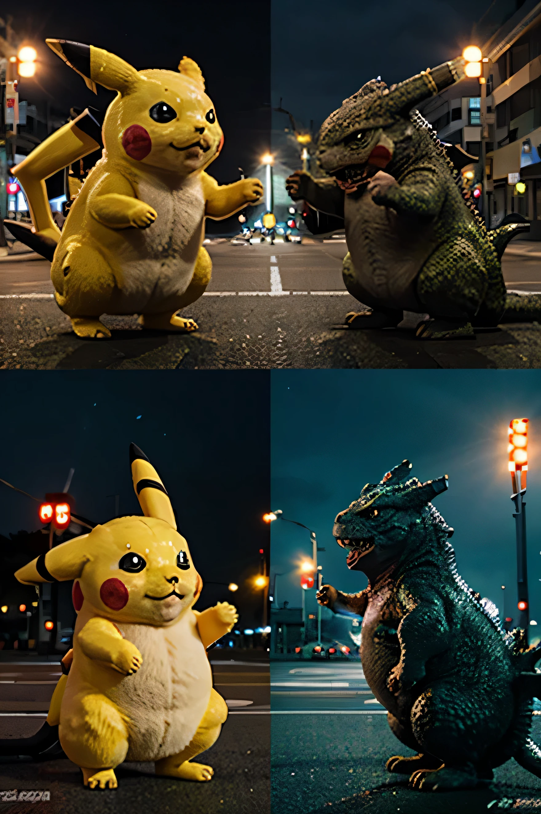 pikachu vs godzilla