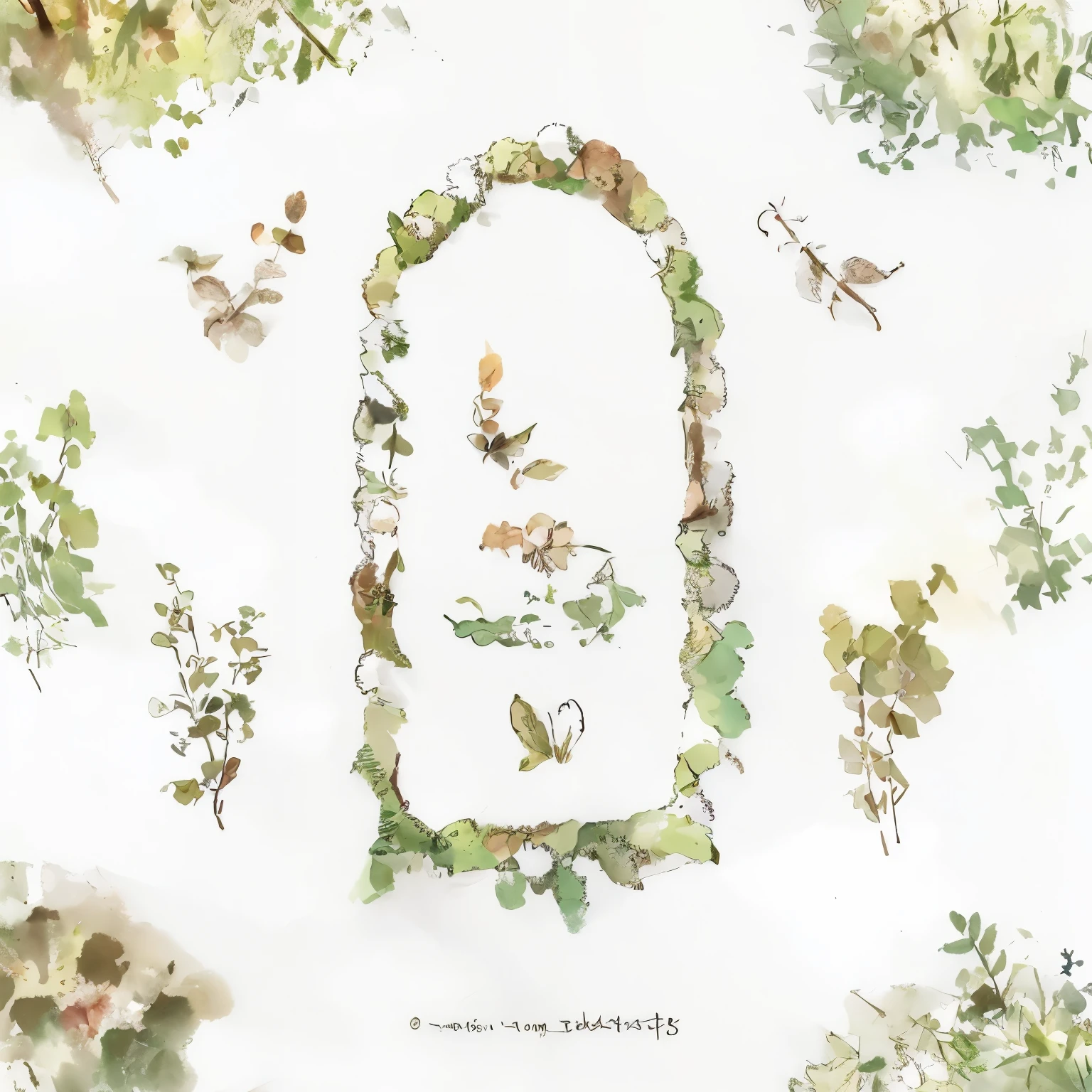 a close up of a bunch of flowers and leaves on a whtase background, greenery, green flora forest, forest themed, portratas of forest gog, forest theme, green forest, Forest green, Forest details))), romantic greenery, tas\His name is Green, no greenery, in forest clearing, Wild forest!!! vegetation!!!, complete image