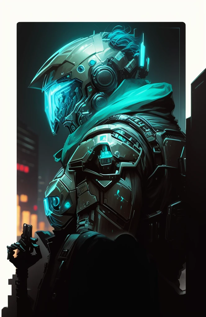 Close-up of a man wearing a helmet and goggles, epic sci - fi character art, Master Chief of Cyberpunk City, cyberpunk soldier, futuristic soldier, sci-fi soldier, 史诗般的sci - fi character艺术, 史诗sci - fi character艺术, Comes with futuristic gear and helmets, sci - fi character, cyberpunk knight, Advanced digital cyberpunk art, sci fi art!!!!!!!, andreas rocha style