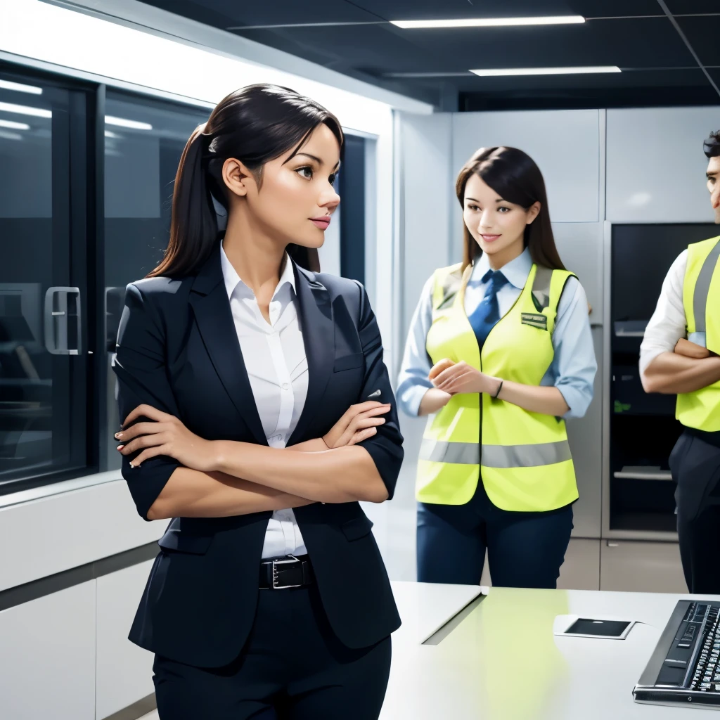 Being in the company employees are discussing