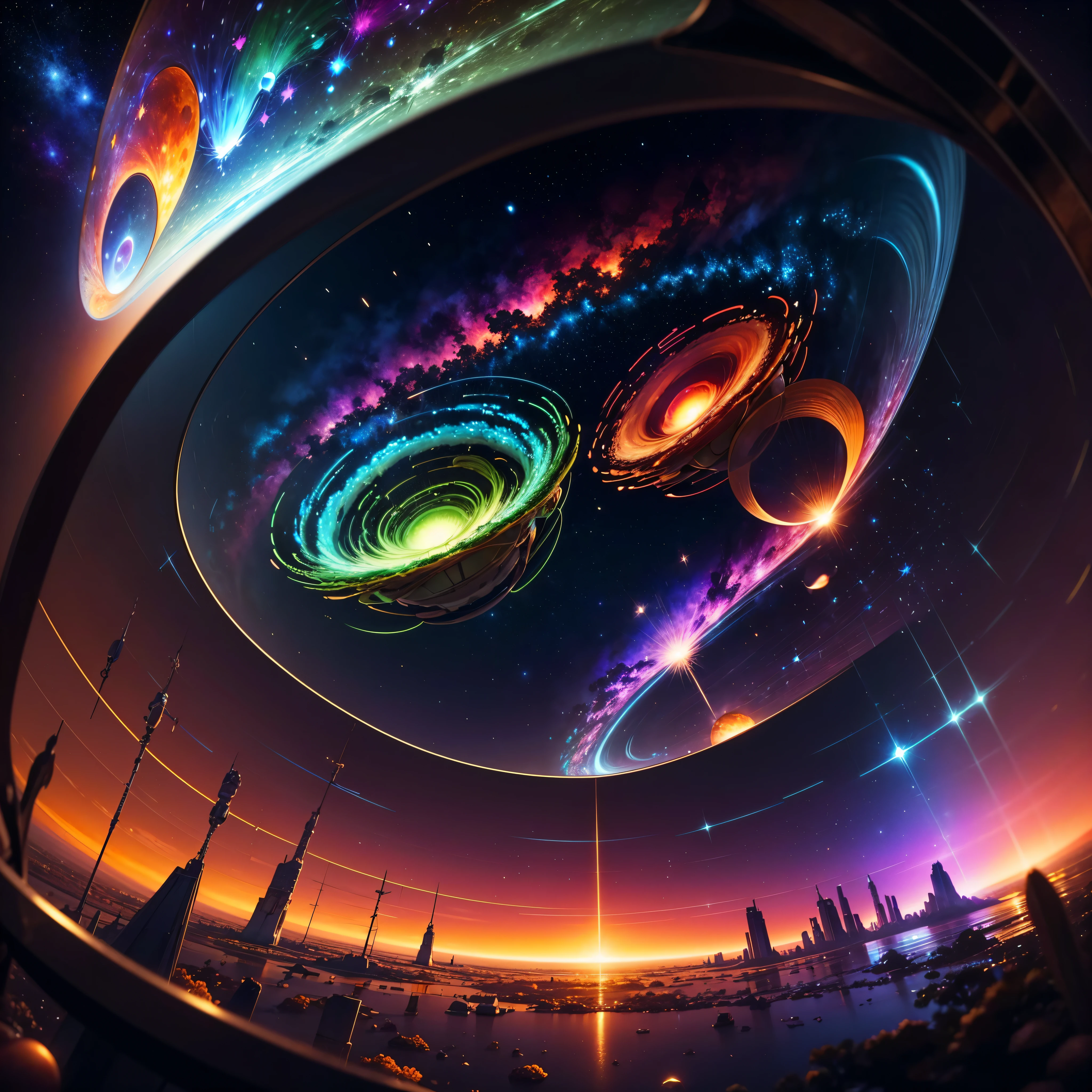Astronaut:1.4 Quantum From the atom to the galaxy The universe is made up of a huge variety of objects, from the smallest atom to the largest galaxies. Atoms are the basic units of matter. They are composed of a central nucleus, which contains protons and neutrons, surrounded by electrons orbiting around it. Atoms combine to form molecules and compounds, which are the basis of chemistry and life. The molecules, in turn, combine to form cells, which are the basic units of life. Cells organize themselves into tissues, organs, and systems, forming the human body and that of other animals and plants. In addition, there are other subatomic particles, such as quarks and leptons, that are studied in particle physics. As we move away from the subatomic world, we encounter the planets and stars. Our solar is made up of the Sun, planets, asteroids, comets, and other objects. Stars, in turn, cluster into galaxies, which are huge structures containing billions of stars, as well as nebulae, star clusters, and black holes. The entire universe is filled with galaxies that cluster into superclusters and form a vast cosmic web. And there's still so much more to discover and explore beyond what we know to date masterpiece meticulously intricate ultra_high-details extreme improved ultra_high-quality ultra_high-res ultra_photo-realistic optimal ultra_sharpness perfection accurate volumetric Lightning contrast global illumination cgi vfx sfx reflex Octane_rendered ultra_high-def UHD XT3 DSLR HDR romm rgb pbr 3dcg fxaa blu-ray vivid colors-coded anti-aliasing fkaa txaa rtx ssao opengl-shaders glsl-shaders post-processing post-production cell-shading tone-mapping ❤luminescence Heart glow hearth Crystalline earth radiant varies multi etc. --s 1000 --c 20 --q 20 --chaos 100