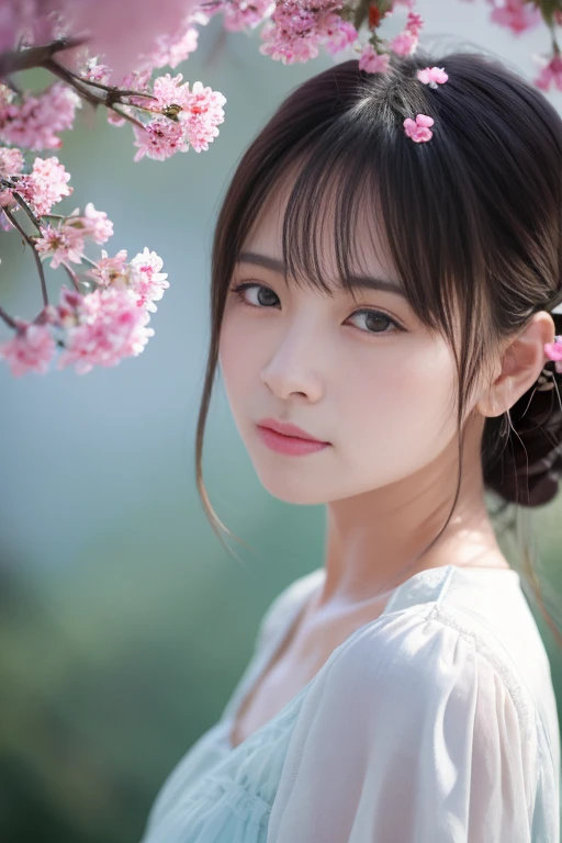 在一座被毁坏's未来城市中,性感's女性机器人穿着划伤和失去光泽's未来盔甲's中景照片, fanciful, sci-fy, 美丽's女性面孔, 's, 性's, thin fog, 生动迷人's眼睛, dramatics, 最优质's杰作, realisticlying, 详细's, 8K, HighDynamicRange, shallowdepthoffield, 电影灯光, full bloom, light shining, color difference, Focus sharp